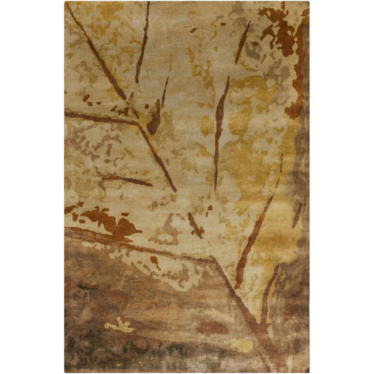 Sonora Rug - 1593 by Surya in black, olive, brown, dark brown, rust, wheat. Made from 100% semi-worsted new zealand wool in a unique style.