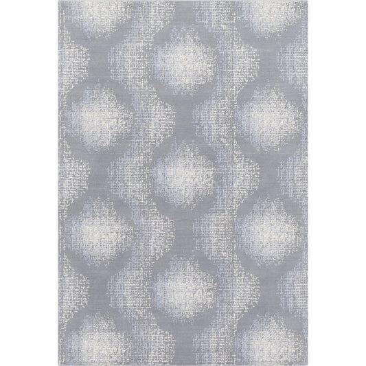 Simpatico Rug - 21503 by Livabliss in gray, light gray, light blue, cream. Made from 80% wool, 20% nylon in a unique style.