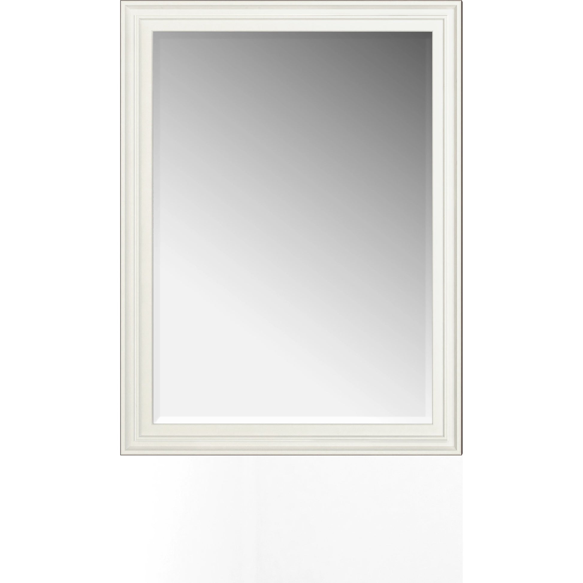Blanc Landscape Mirror by A.R.T. Furniture in alabaster, burnished bronze. Made from parawood solids, glass in a modern style.