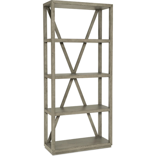 Linville Falls Wisemans View Etagere by Hooker Furniture in mink. Made from oak veneers in a modern style.