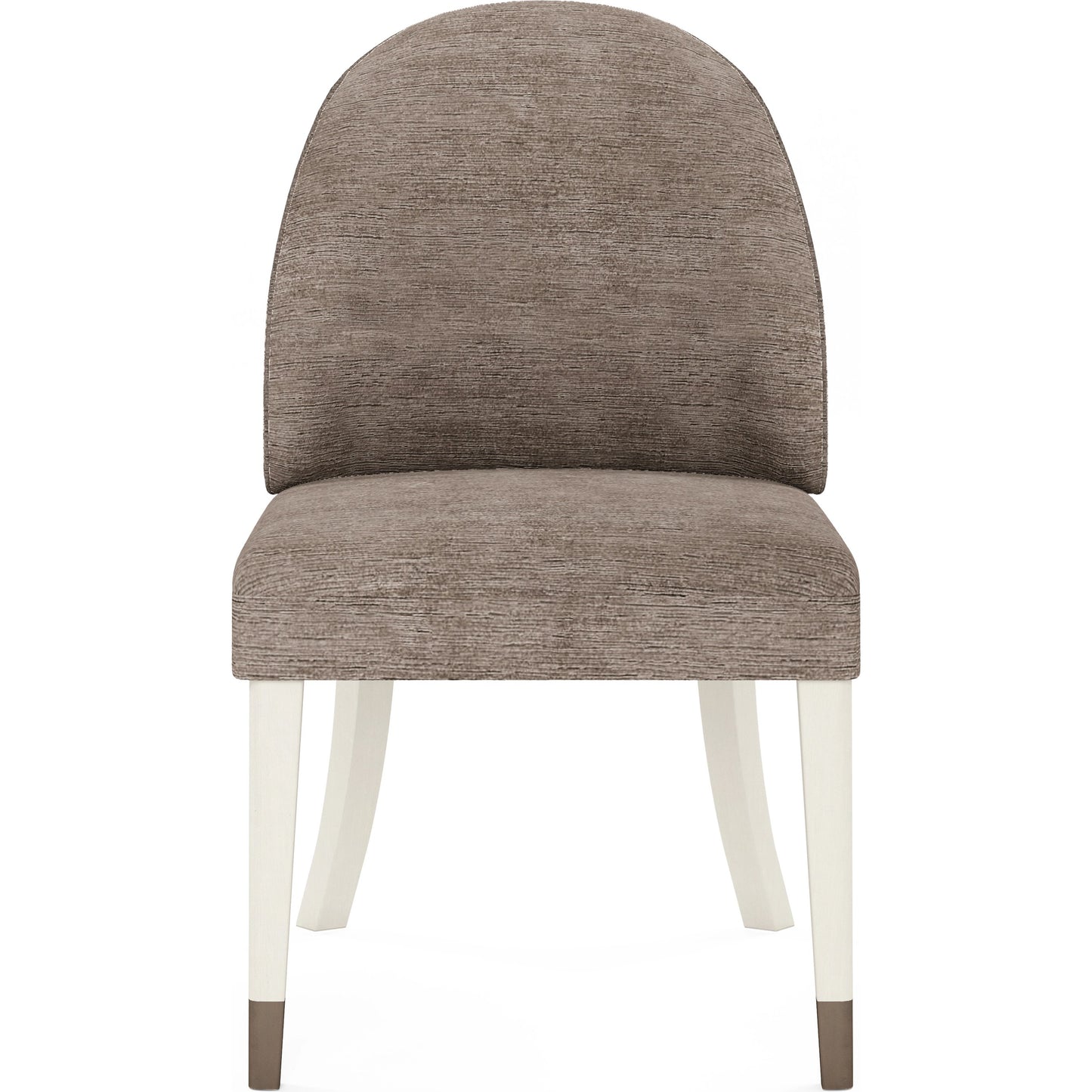 002 SI-2064942 | Additional Silo | Blanc Hostess Chair (Set of 2) by A.R.T. Furniture in alabaster, burnished bronze. Made from parawood solids, foam, fabric, metal in a modern style.