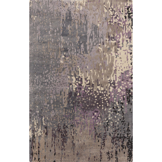 001 63365-20952,63365-20954,63365-20955,63365-20956 | Primary Silo | Serenade Rug - 1020 by Surya in dark purple, lilac, blue, light gray, cream, black. Made from 80% viscose, 20% wool in a unique style.