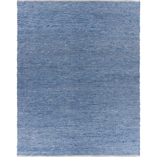 Sierra Rug - 26035 by Livabliss in pale blue, denim, dark blue, black, cream. Made from 60% wool, 20% cotton, 20% polyester in a unique style.