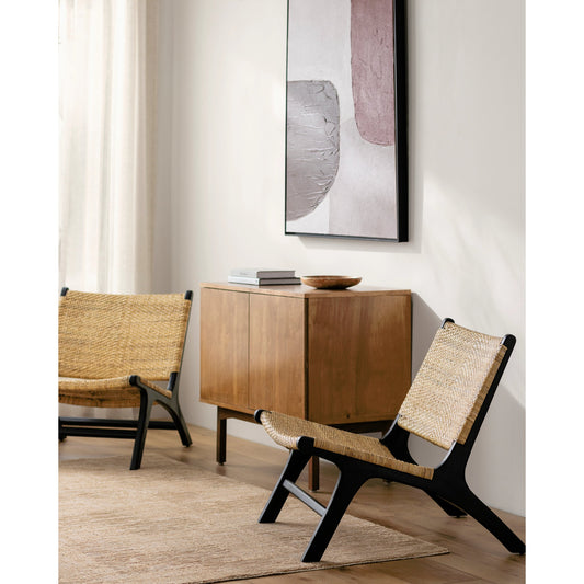 Shisho Accent Chair - 479698 (Set of 2) by Surya in washedlacquered. Made from rattan, teak in a cottage & farmhouse style.