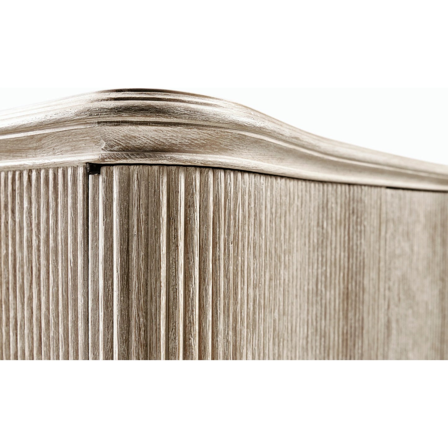 010 SR-846567 | Closeup | William Yeoward - Belleville Cabinet by Jonathan Charles in white and washed acacia. Made from acacia in a coastal style.