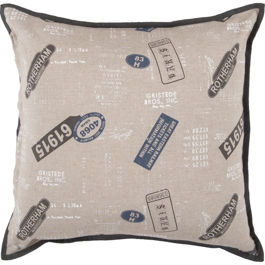 001 O-SURYA-ST074-2222D,O-SURYA-ST074-2222P | Primary Silo | Decorative Gray Pillows Indoor/Outdoor by Surya in gray, navy, olive, ivory. Made from unique in a modern style.
