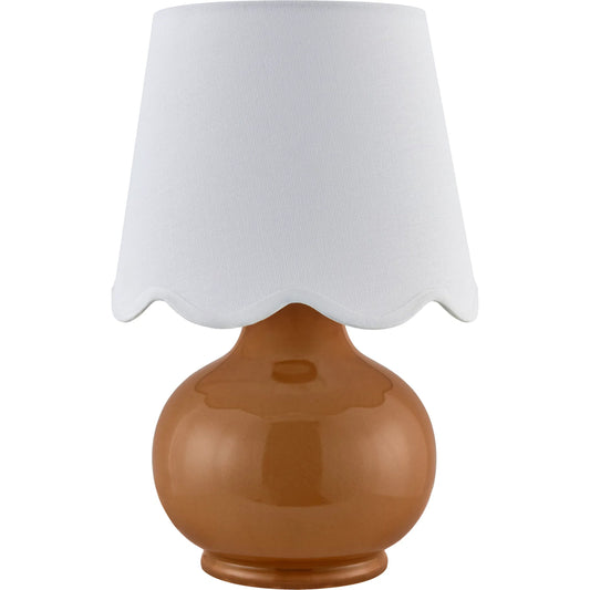 Stella Diminuta Accent Table Lamp by Livabliss in glazed. Made from ceramic, cotton in a transitional style.