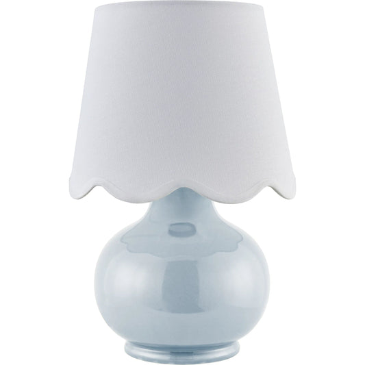 Stella Diminuta Accent Table Lamp by Livabliss in glazed. Made from ceramic, cotton in a transitional style.