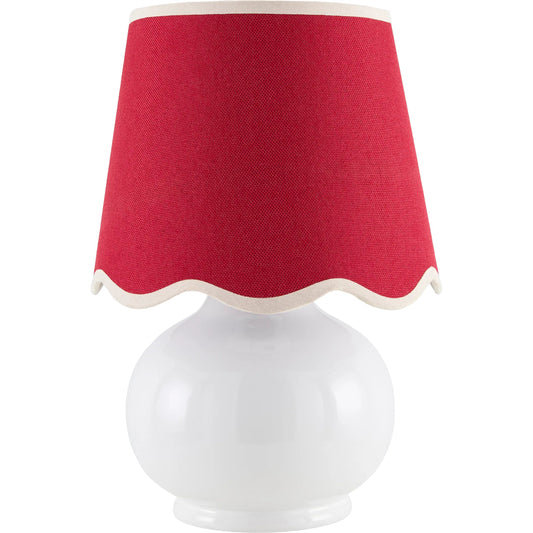 Stella Diminuta Table Lamp by Livabliss in glazed. Made from ceramic, cotton in a cottage & farmhouse style.