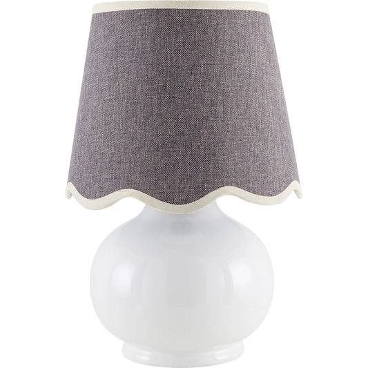 Stella Diminuta Table Lamp by Livabliss in glazed. Made from ceramic, cotton in a cottage & farmhouse style.