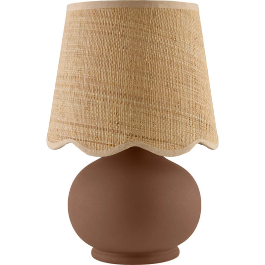 Stella Diminuta Accent Table Lamp by Livabliss in glazed. Made from ceramic, cotton in a modern style.