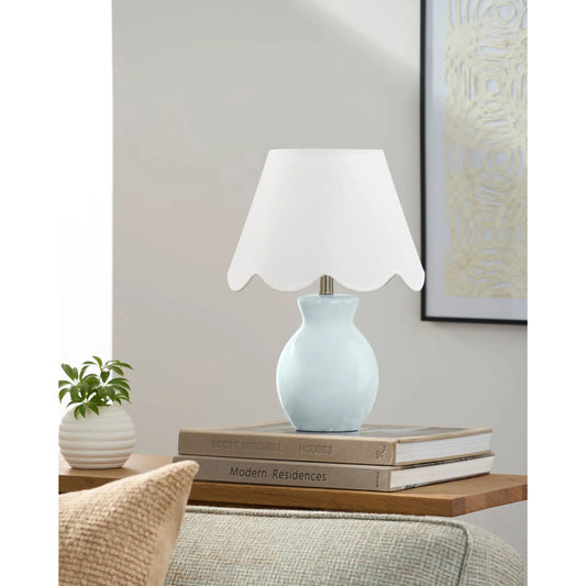 Stella Diminuta Table Lamp - 530704 by Livabliss in glazed. Made from ceramic, cotton in a cottage & farmhouse style.