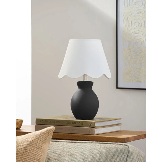 Stella Diminuta Table Lamp - 530704 by Livabliss in glazed. Made from ceramic, cotton in a cottage & farmhouse style.