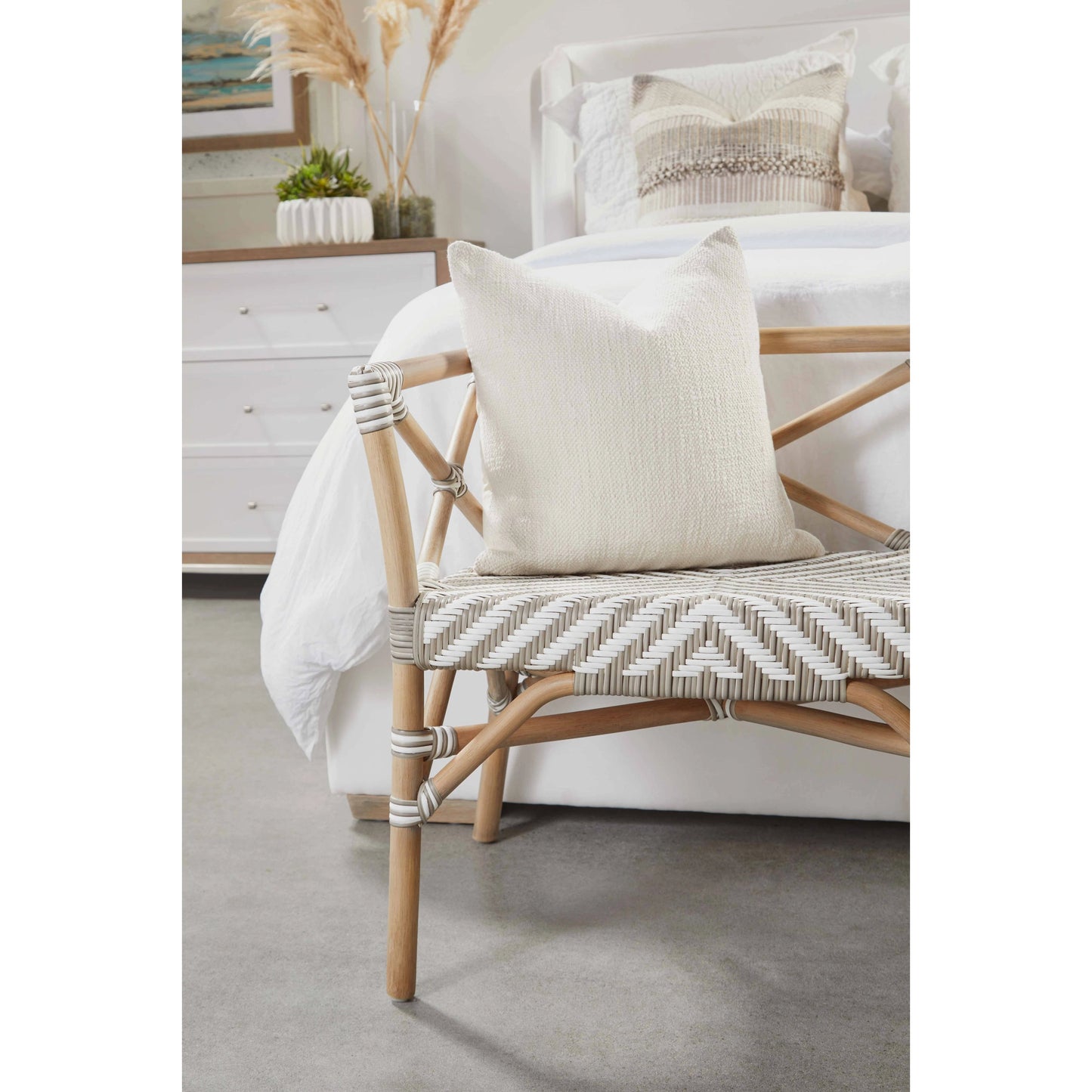 022 SR-387528,SR-387529,SR-387530 | Lifestyle | Stewart Bed by Essentials For Living in livesmart peyton-pearl, natural gray. Made from unique in a modern style.