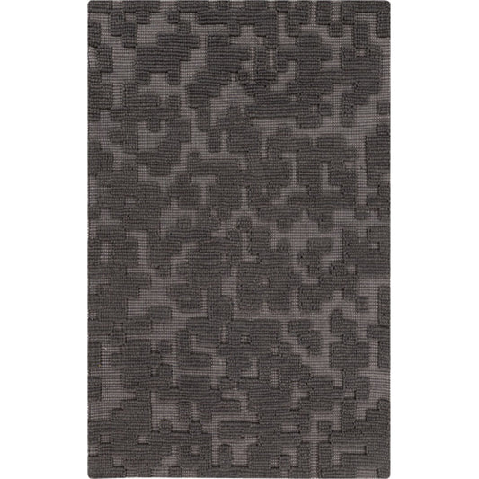 001 54432-22728 | Primary Silo | STN-1000 Rug by Surya in charcoal. Made from 100% wool in a unique style.
