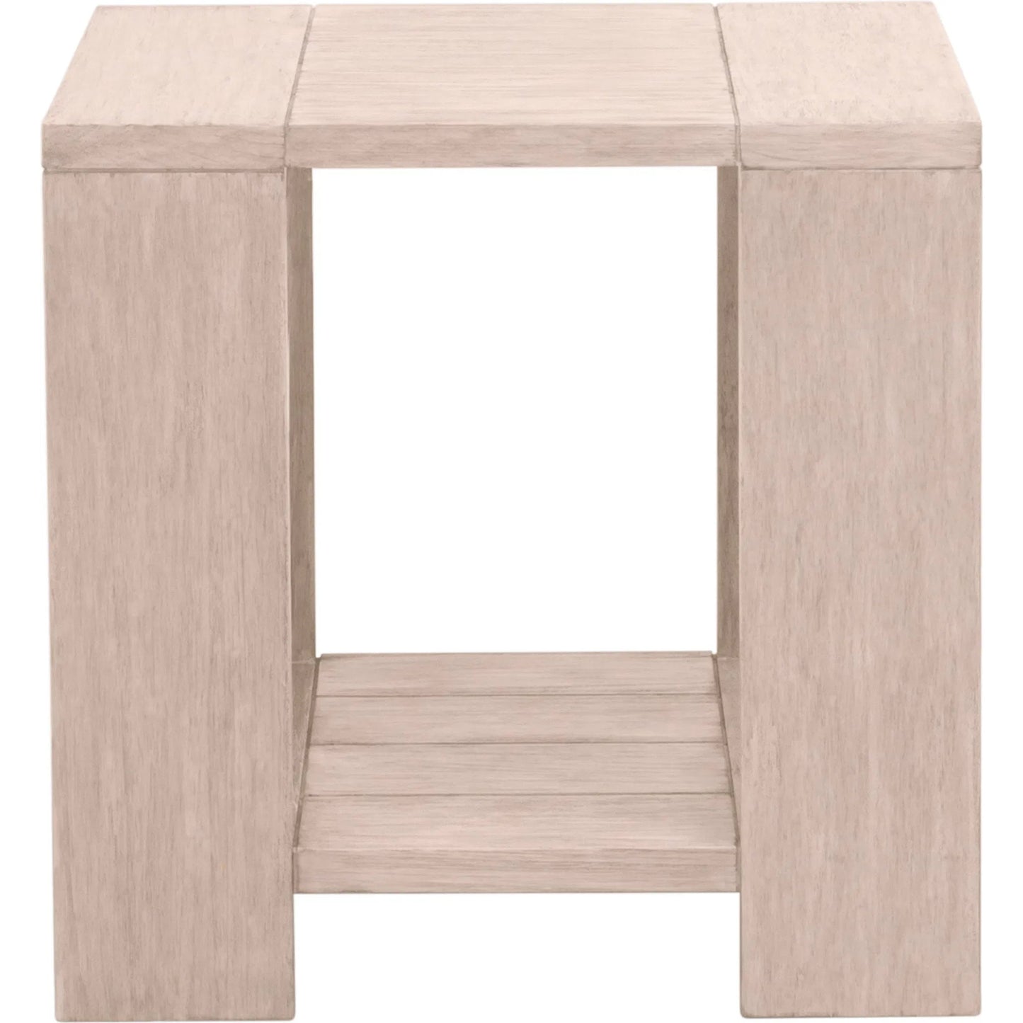000 SI-2472635 | Primary Silo | Sur End Table by Essentials For Living in washed ever teak. Made from solid teak wood in a transitional style.