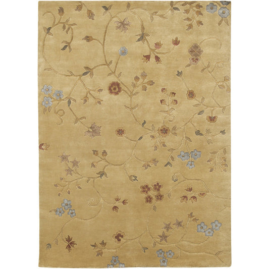 Mugal Rug - 7502 by Surya in tan multi. Made from 100% semi-worsted new zealand wool in a unique style.