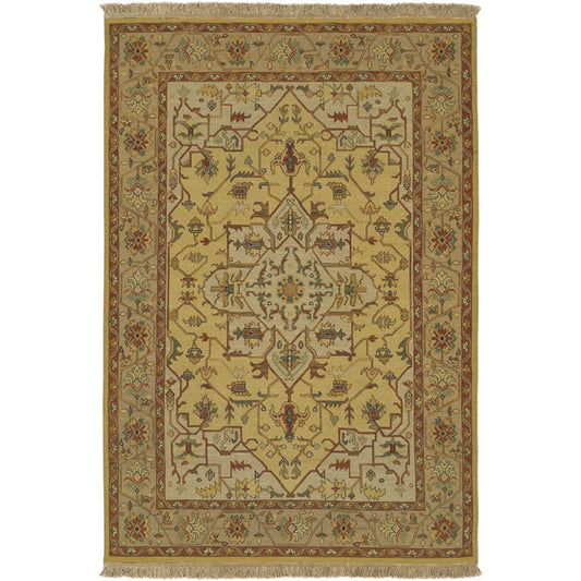 Soumek Rug - 11463 by Surya in beige, multi. Made from 100% semi-worsted new zealand wool in a unique style.