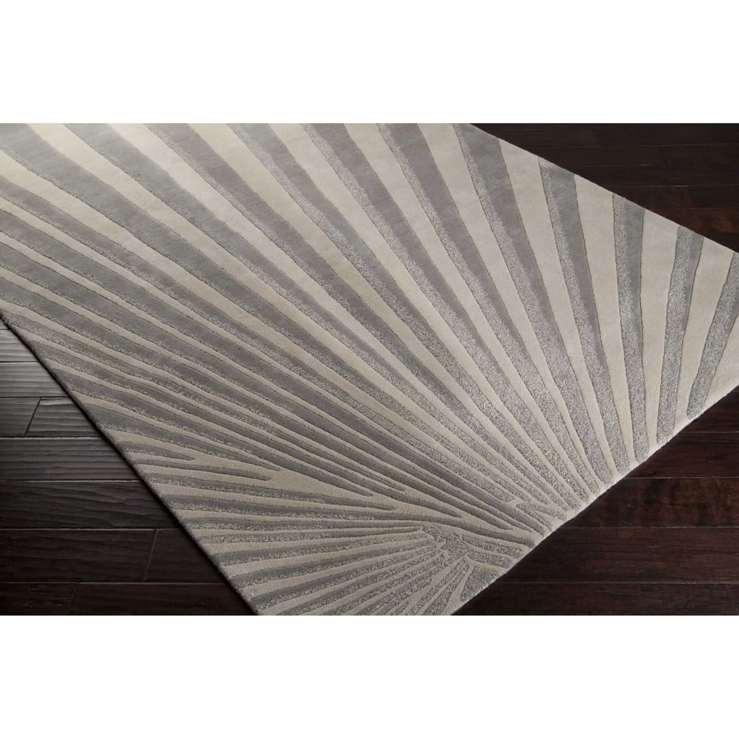 002 22310-9714 | Closeup | Modern Classics Rug - 1464 by Surya in medium gray, off-white, light gray. Made from 100% new zealand wool in a unique style.