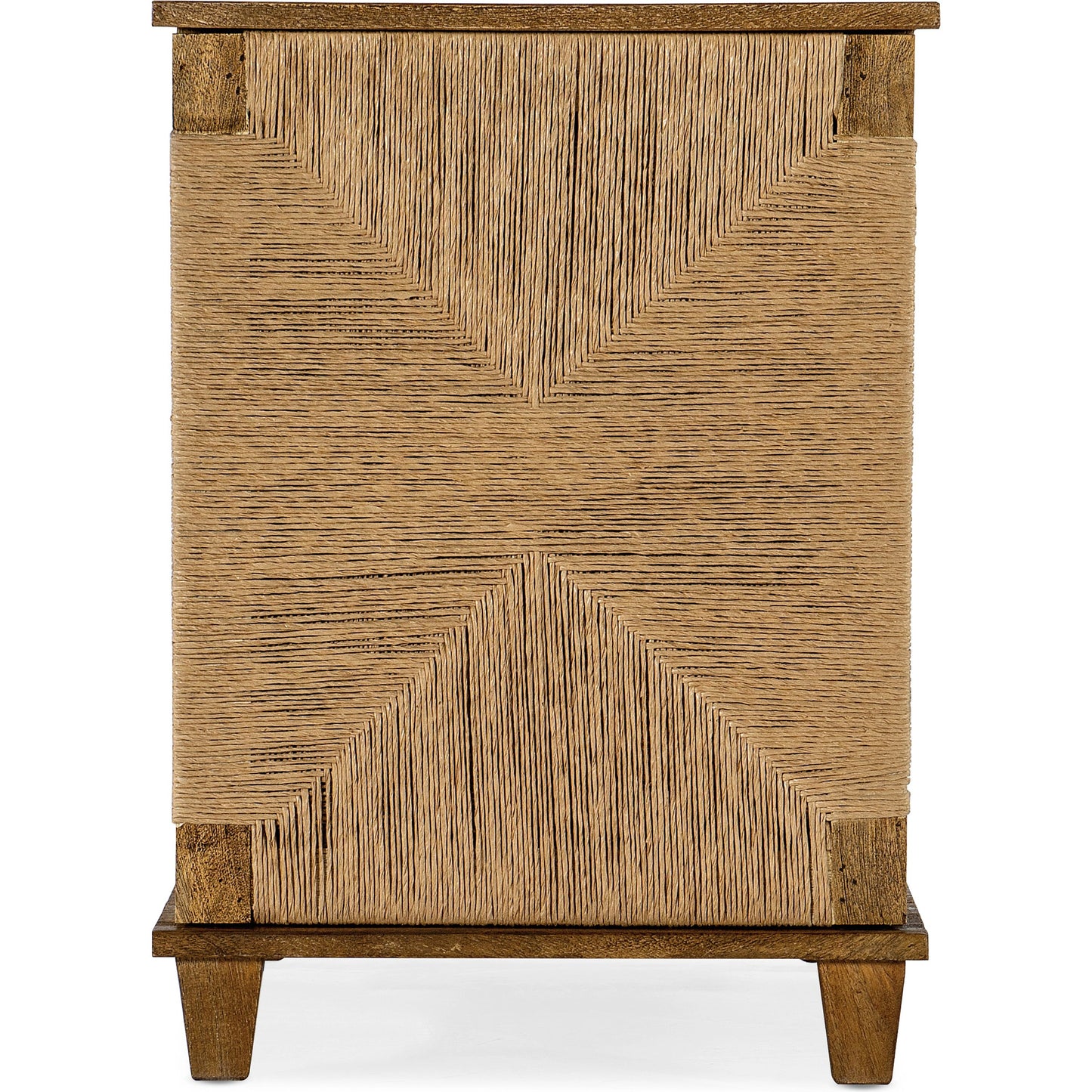 004 SI-1959600 | Additional Silo | Commerce & Market Roped Accent Chest by Hooker Furniture in medium natural wood. Made from mango solids, rope in a cottage & farmhouse style.