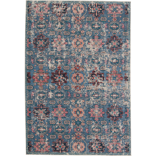 Swoon SWO10 Indoor/Outdoor Rug by Jaipur Living in blue, pink. Made from unique in a unique style.