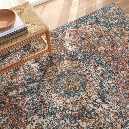 Swoon SWO08 Indoor/Outdoor Rug by Jaipur Living in dark blue, multicolor. Made from unique in a unique style.