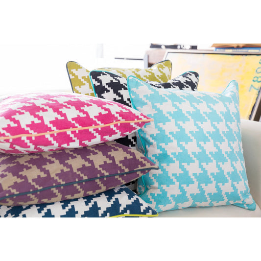 Houndstooth Pillow - 13268 by Surya. Made from 100% cotton in a modern style.