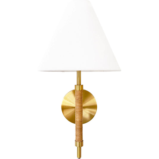 Sylvia Rechargeable Wall Sconce by Worlds Away in gold. Made from unique in a modern style.