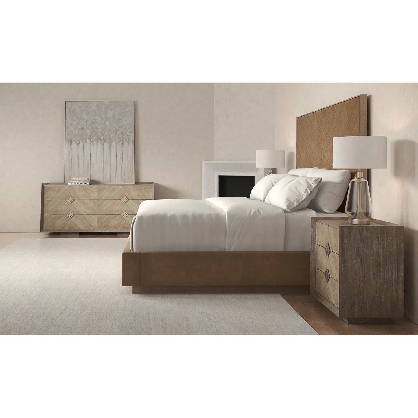 013 SI-2162939 | Lifestyle | Meet U In the Middle Bed by Caracole. Made from ash in a modern style.