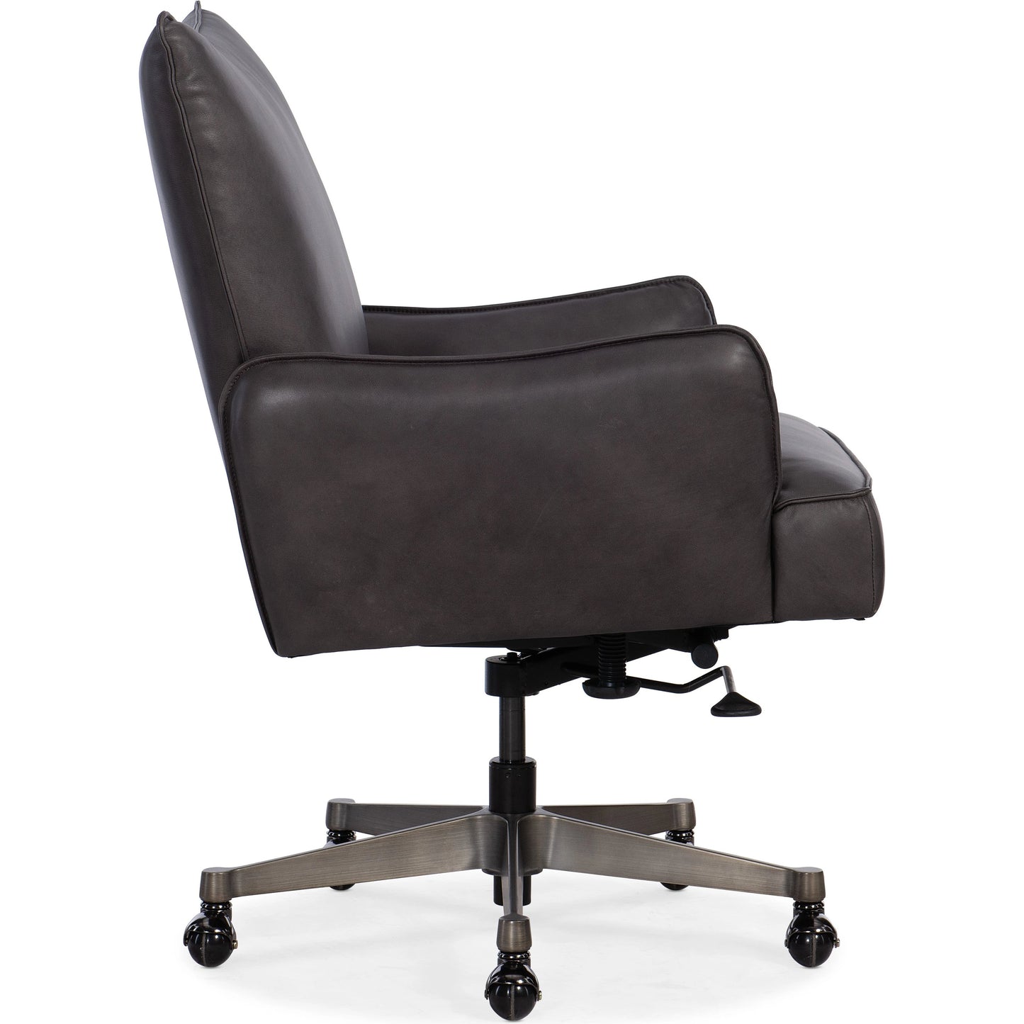 003 SI-1996359 | Additional Silo | Quinn Executive Swivel Tilt Chair by Hooker Furniture in denovo thunder. Made from leather (semi-aniline top grain) in a transitional style.