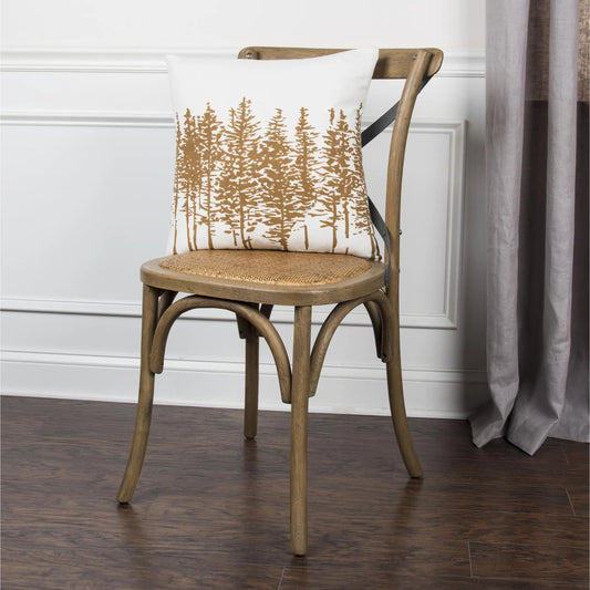 Preble Pillow by HedgeApple Essentials in brown, neutral, ivory. Made from cotton in a cottage & farmhouse style.