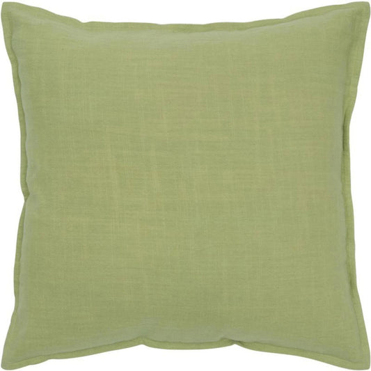 Wendell Pillow by HedgeApple Essentials in lime green. Made from cotton in a transitional style.