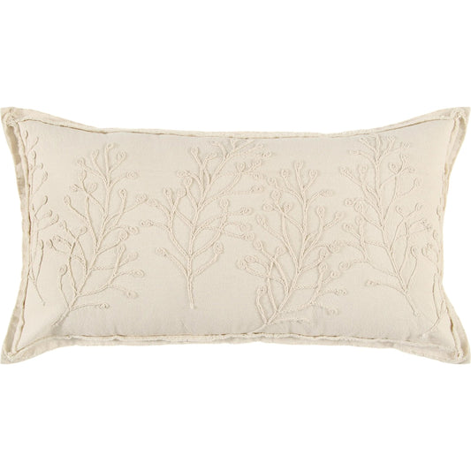 McPherson Pillow by HedgeApple Essentials in off white, ivory. Made from cotton casement in a transitional style.