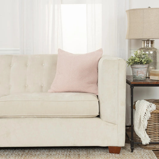 Kalkaska Pillow by HedgeApple Essentials in blush. Made from cotton in a eclectic & global style.