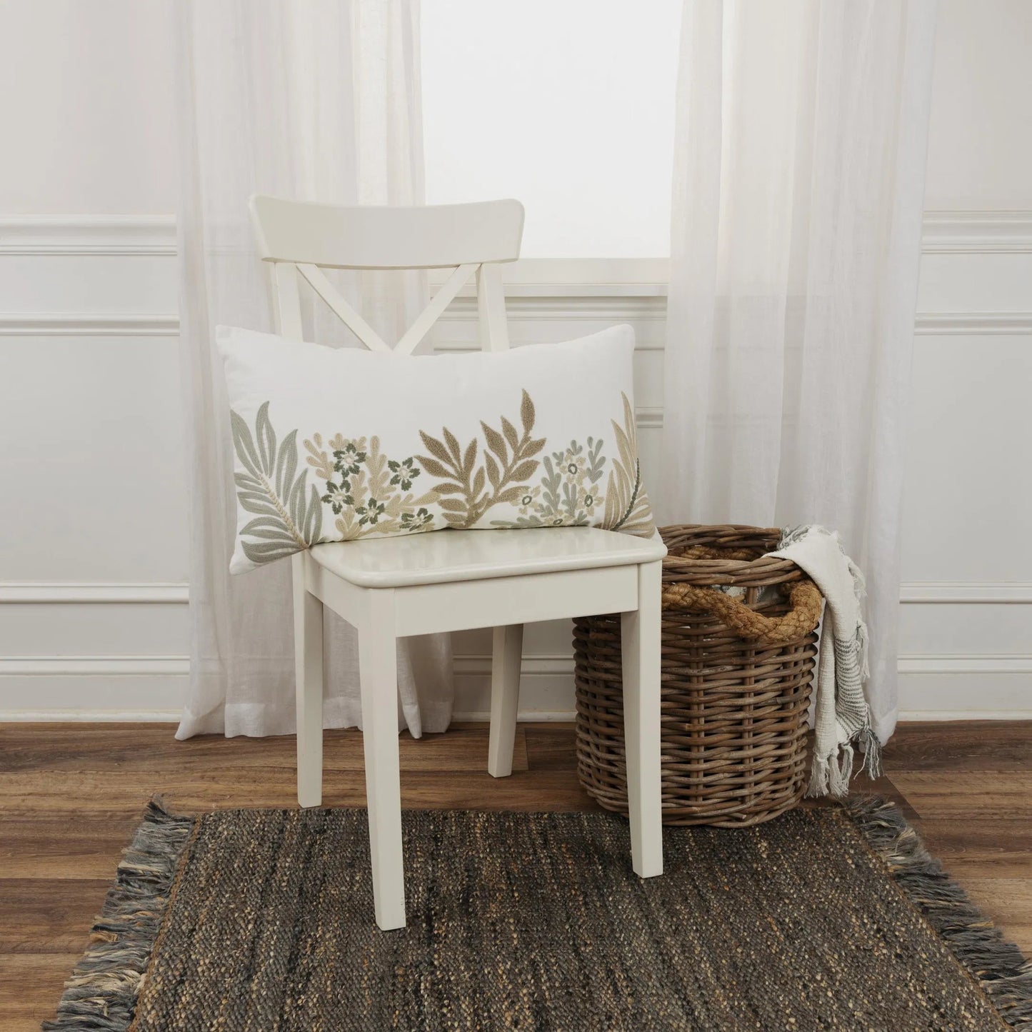 003 SI-2438855 | Lifestyle | Franklin Pillow by HedgeApple Essentials in ivory, taupe. Made from cotton, polyester in a transitional style.