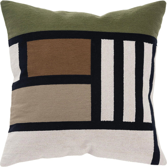 Powell Pillow by HedgeApple Essentials in multi. Made from polyester, cotton in a modern style.