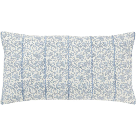 Gwinnett Pillow by HedgeApple Essentials in blue. Made from cotton in a traditional style.