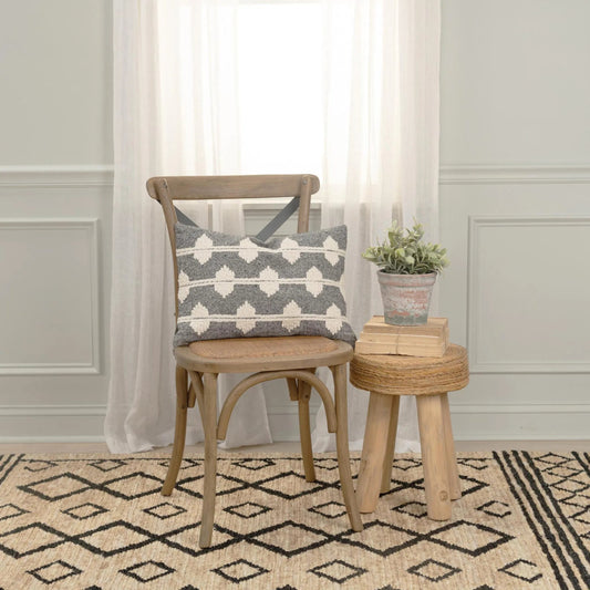 Christian Pillow by HedgeApple Essentials in black. Made from cotton in a rustic style.