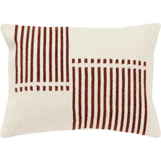 Riley Pillow by HedgeApple Essentials in orange, terracotta. Made from cotton, rayon in a transitional style.