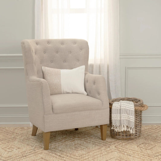 Winfield Pillow by HedgeApple Essentials in brown, camel. Made from cotton in a transitional style.