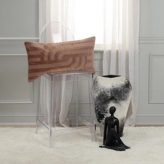 Cimarron Pillow by HedgeApple Essentials in brown, camel, gold. Made from cotton, polyester in a eclectic & global style.