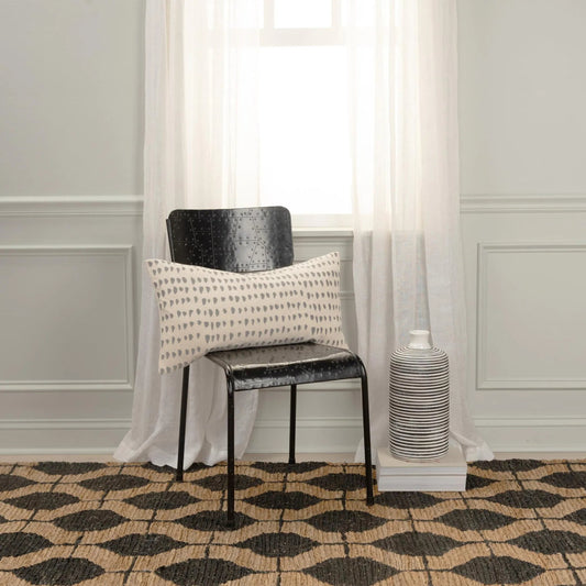 Itasca Pillow by HedgeApple Essentials in grey. Made from cotton in a transitional style.