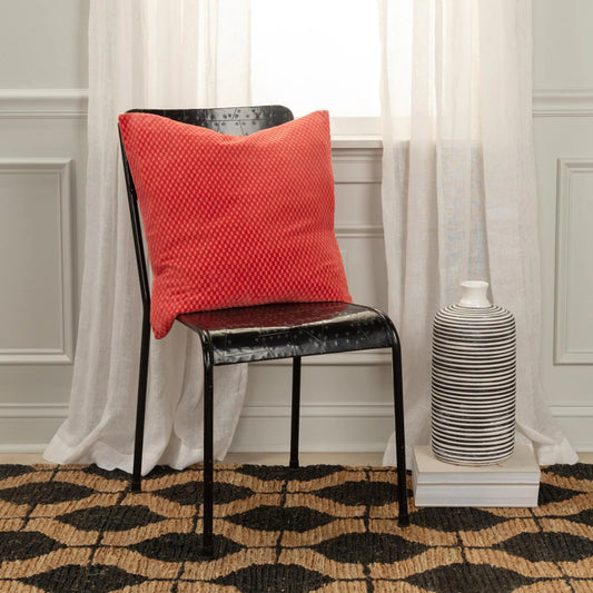 Plumb Pillow by HedgeApple Essentials in red. Made from cotton in a modern style.