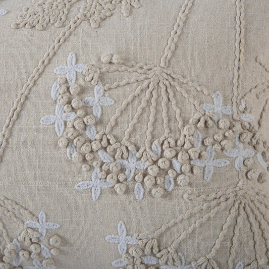 Wildhorse Pillow by HedgeApple Essentials in neutral. Made from polyester, cotton slub in a transitional style.