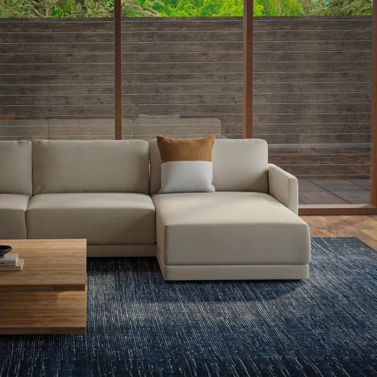 Amador Pillow by HedgeApple Essentials in brown, ivory. Made from polyester, poly boucle, cotton boucle in a transitional style.