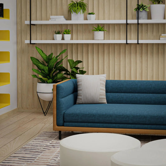 Sutton Pillow by HedgeApple Essentials in natural, dark natural. Made from yarn dyed cotton texture in a transitional style.