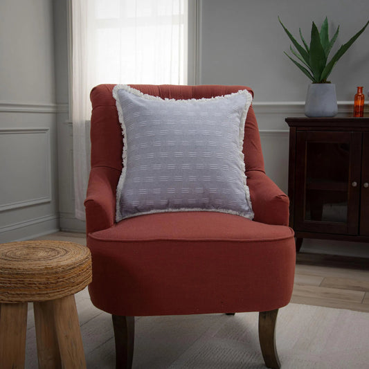 Texas Pillow by HedgeApple Essentials in natural, grey. Made from cotton, polyester in a transitional style.