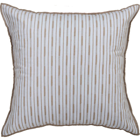Colleton Pillow by HedgeApple Essentials in white, natural. Made from cotton, polyester in a transitional style.