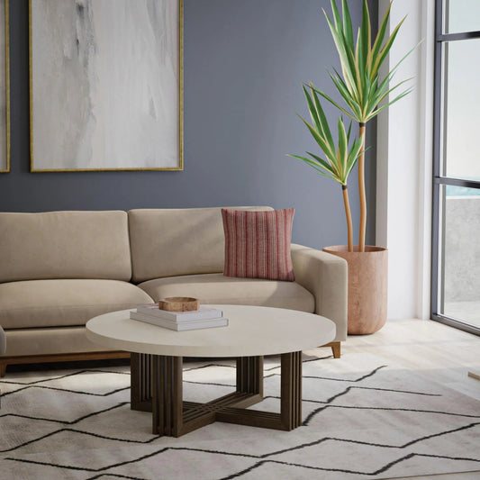 Grays Pillow by HedgeApple Essentials in rust, terra cotta. Made from yarn dyed cotton in a eclectic & global style.