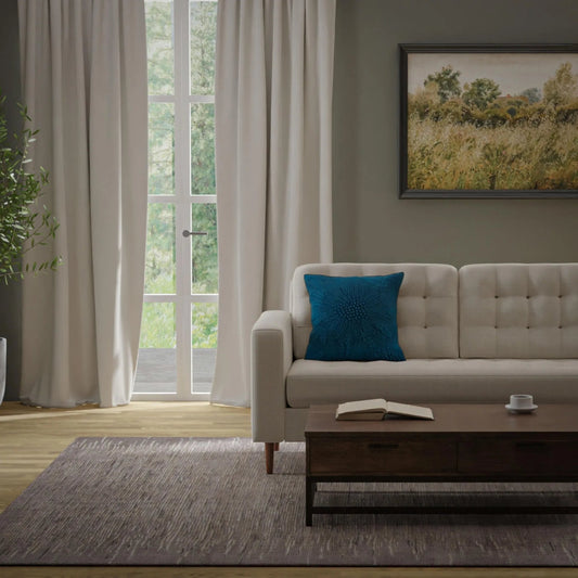 Dodge Pillow by HedgeApple Essentials in teal. Made from polyester, cotton texture in a eclectic & global style.